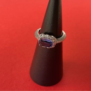 Bomb Party RBP3667 “A Rare Occasion” LC Tourmaline on Rhodium Size 7 Ring NWT